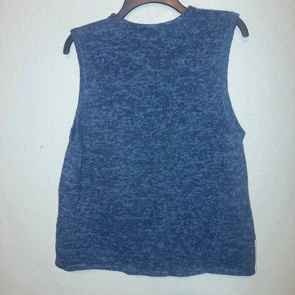 Tiara International Christmas Sweater Vest Santa Flying Reindeer Size XL - Picture 2 of 8